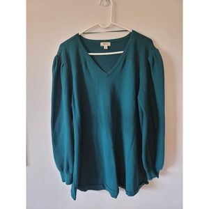Style & Co. Green Soft Sweater Women XL